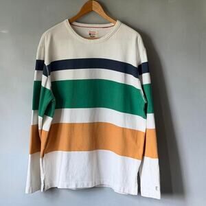 Champion x Todd Snyder striped long sleeve rugby tee (L)